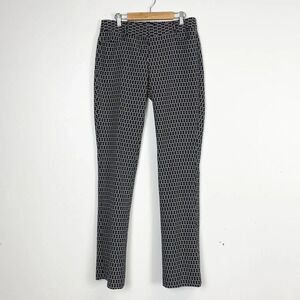 Express Dress Pants Womens Size 2R Black White Columnist Trouser